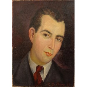 Zdzisław Cyankiewicz (Cyan) (1912 Białystok - 1981 Paryż) Portret mężczyzny, 1944 r.