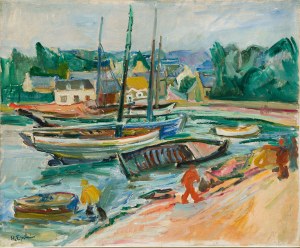 Henryk Epstein (1891 Łódź - 1944 Auschwitz) Port w Bretanii