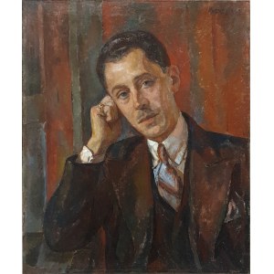 Maurice Mendjizky (1890 Łódź - 1951 Paul de Vance) Portret mężczyzny