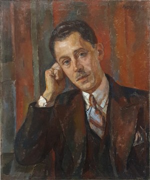 Maurice Mendjizky (1890 Łódź - 1951 Paul de Vance) Portret mężczyzny