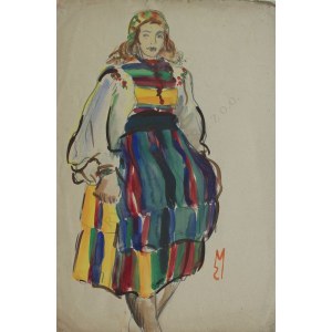Stefan Mrożewski (1894-1975) Ragazza in costume popolare