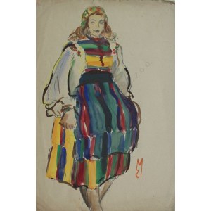 Stefan Mrożewski (1894-1975) Dziewczyna w stroju ludowym