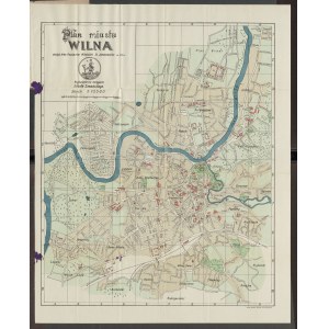[Wilno] Plan miasta Wilna ze skorowidzem ważniejszych gmachów oraz spisem ulic (1922)