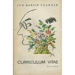 SZANCER Jan Marcin - Curriculum vitae [AUTOGRAF]