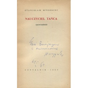 WYGODZKI Stanisław - Nauczyciel tańca. Opowiadania [AUTOGRAF]