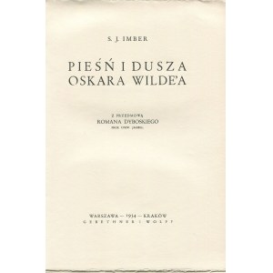 IMBER S. J. - Pieśń i dusza Oskara Wilde'a