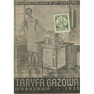 Taryfa gazowa 1935 [gazownia]