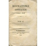 Rozmaitości Literackie z roku 1825-1827. T. I-V. Komplet wydawniczy