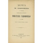 Mowa W. Gasztowtta na obchodzie piętnastej rocznicy powstania narodowego z r. 1863