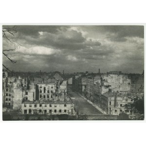 fotografia BUŁHAK Jan - Warszawa. Ulica Lipowa w 1945 roku