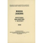 Maria Jarema. Wystawa malarstwa i rzeźby 1958. Katalog