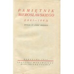 Pamiętnik Mierosławskiego (1861-1863). Wydał dr Józef Frejlich