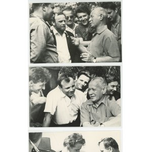 fotografia - Spotkanie Szołochowa z Gagarinem - 3 zdjęcia