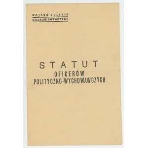 Statut oficerów polityczno-wychowawczych (25.XI.1944)
