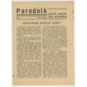 Poradnik polit.-wych. dla oficerów (styczeń 1945)