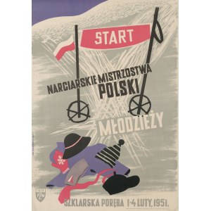 plakat KURKIEWICZ Jan - Narciarskie Mistrzostwa Polski Młodzieży