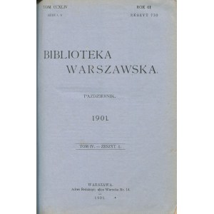 Biblioteka Warszawska. Tom IV (1901)