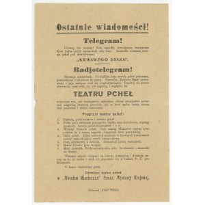 ulotka - Teatr pcheł [Powszechna Wystawa Krajowa, Poznań 1929]