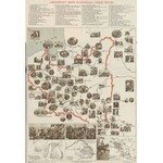 [Polska] Obrazkowa mapa ilustrująca dzieje Polski (1939)
