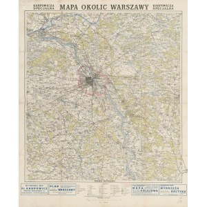 [Warszawa] Karpowicza specjalna mapa okolic Warszawy (1929)