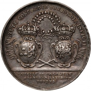 Stanisław Leszczyński, srebrny medal bez daty (1705)