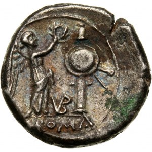 Republika Rzymska, wiktoriat anonimowy, 211-206 p.n.e., litery VB, Rzym