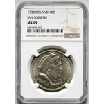 II RP, 10 złotych 1933, Warszawa, Jan III Sobieski