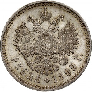 Rosja, Mikołaj II, rubel 1899 (ЭБ), Petersburg