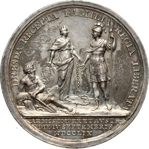 Germany, Saxony, Friedrich August II, medal 1759