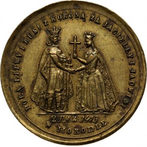 XIX wiek, medal z 1861 roku, wybity na pamiątkę Unii w Horodle