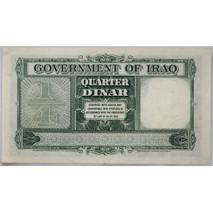 Iraq, 1/4 Dinara 1931 (1942) H Series