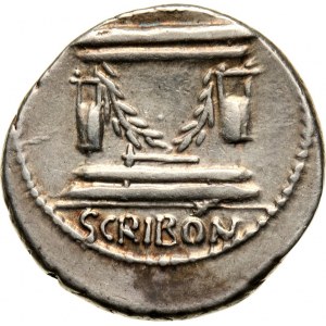 Republika Rzymska, L. Scribonius Libo, denar 62 p.n.e., Rzym