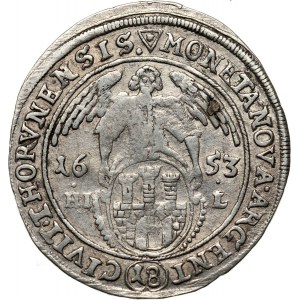 Jan II Kazimierz, ort 1653 HI-L, Toruń