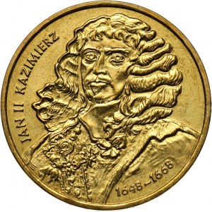 III RP, 2 złote 2000, Jan II Kazimierz, ODWROTKA