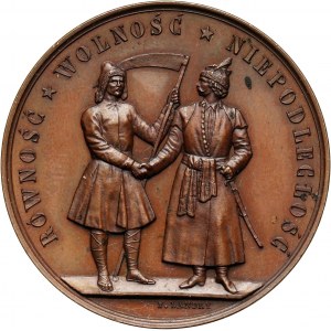 XIX wiek, medal z 1863 roku, Powstanie Styczniowe