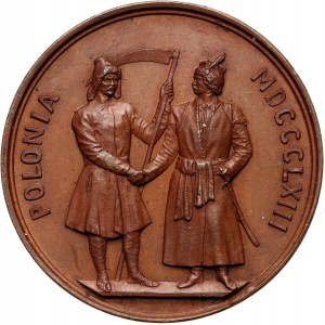 XIX wiek, medal z 1863 roku, Powstanie Styczniowe