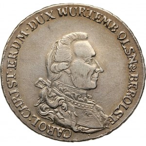 Śląsk, księstwo oleśnickie, Karol Krystian Erdmann 1744-1792, talar 1785 B, Wrocław