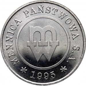 III RP, Próba technologiczna, Mennica Warszawska, 1995, nikiel, okrągła