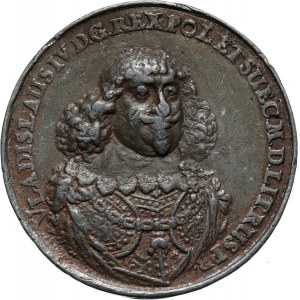 Władysław IV Waza, odbitka w ołowiu medalu zaślubinowego z 1646 roku