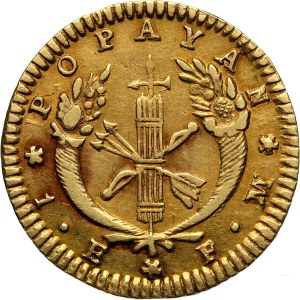 Kolumbia, 1 escudo 1823 FM, Popayan