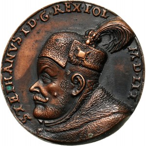 Stefan Batory 1533-1586, jednostronny odlew medalu