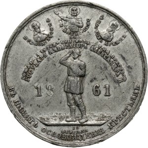 Rosja, Aleksander II, medal z 1861 roku, Zniesienie pańszczyzny