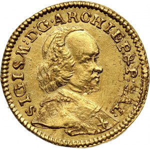 Austria, Salzburg, Sigismund III. von Schrattenbach, 1/4 Ducat 1755