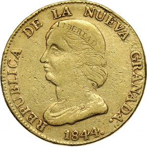 Colombia, Nueva Granada, 16 Pesos 1844 RS, Bogota