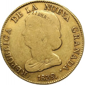 Kolumbia, Nowa Granada, 16 peso 1839 RU, Popayan