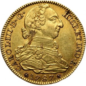 Spain, Charles IV, 4 Escudos 1787 M-DV, Madrid