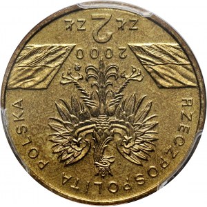 III RP, 2 złote 2000, Dudek, ODWROTKA