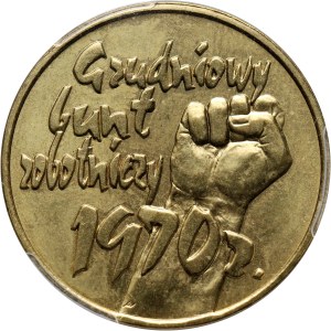 III RP, 2 złote 2000, Grudniowy bunt robotniczy 1970, ODWROTKA