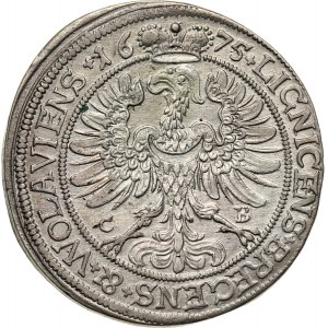 Śląsk, Księstwo Legnicko-Brzesko-Wołowskie, Jerzy Wilhelm, 15 krajcarów 1675, Brzeg