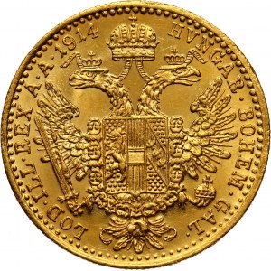 Austria, Franz Joseph I, Ducat 1914, Vienna